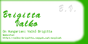 brigitta valko business card