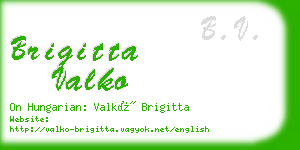 brigitta valko business card